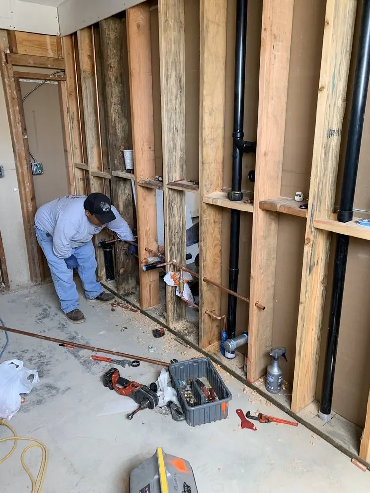 Commercial rough-in plumbing for Water Heater Replacement in San Souci Estates